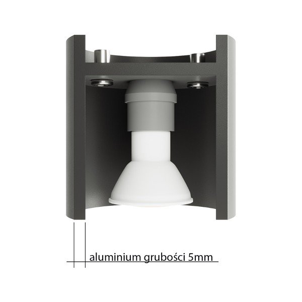 Sieninė lempa tamsiai pilkos spalvos ø 10 cm Roda – Sollux-image-4