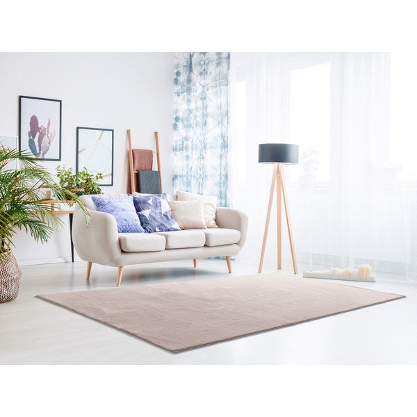 Pilkai rožinės spalvos kilimas 140x200 cm Loft Liso Makeup – Universal-image-1