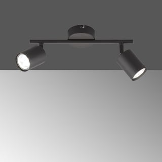 Iš metalo taškinis šviestuvas juodos spalvos LED 8x30 cm Vano – Fischer & Honsel