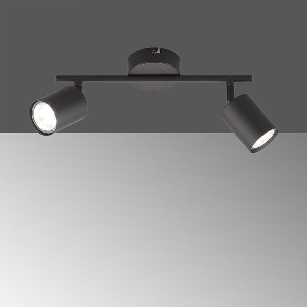 Iš metalo taškinis šviestuvas juodos spalvos LED 8x30 cm Vano – Fischer & Honsel-image-1