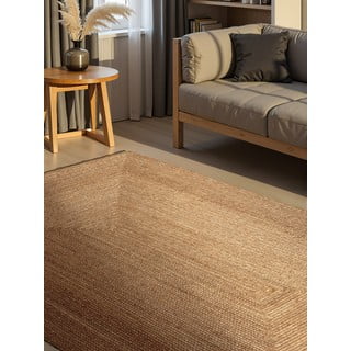 Apverčiamas/rankų darbo natūralios spalvos iš džiuto kilimas 160x230 cm Sharmila Natural Brown – Hanse Home