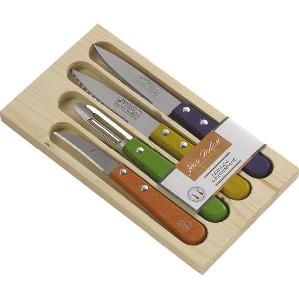 3 virtuvės įrankių rinkinys laikymo dėžutėje "Jean Dubost Rainbow