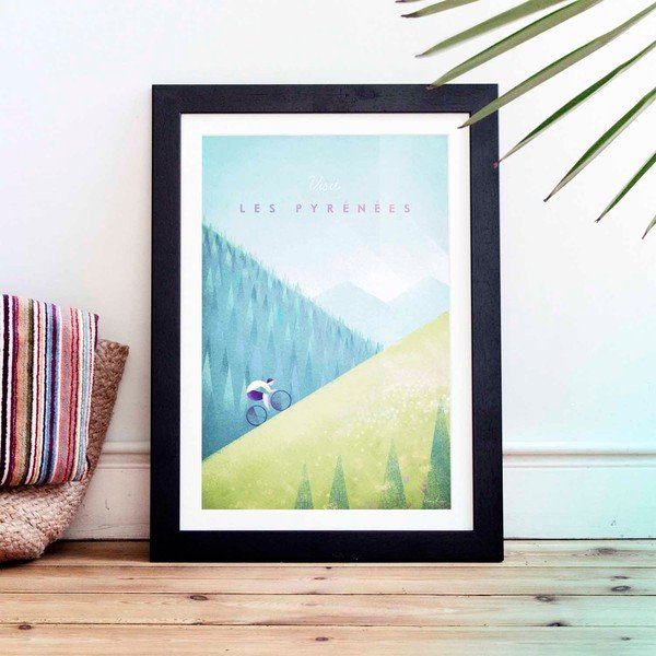 Plakatas Travelposter Les Pyrenees, A2-image-1