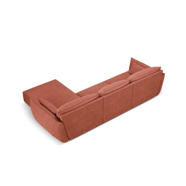 Raudona kampinė sofa (dešinysis kampas) Vanda - Mazzini Sofas-image-3