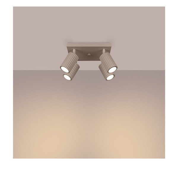 Taupe spalvos iš metalo taškinis šviestuvas ø 6,5 cm Gleam – Sollux-image-1
