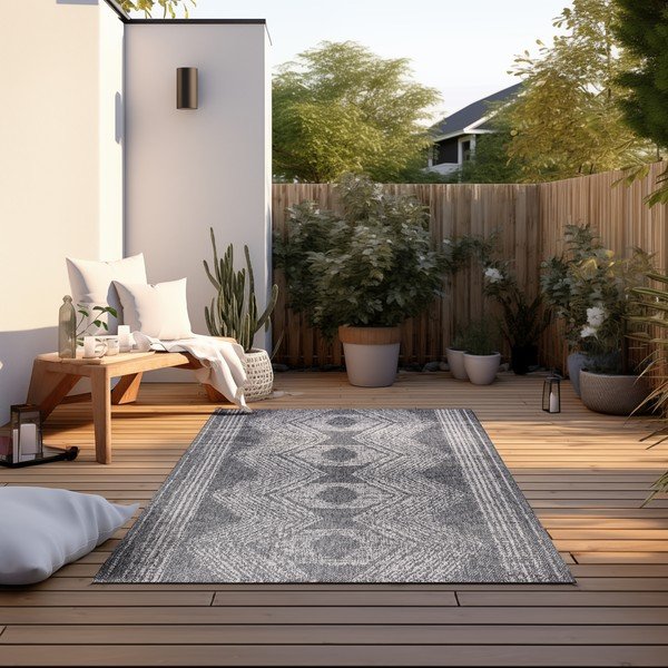 Lauko kilimas pilkos spalvos/kreminės spalvos 80x150 cm Gemini – Elle Decoration-image-3