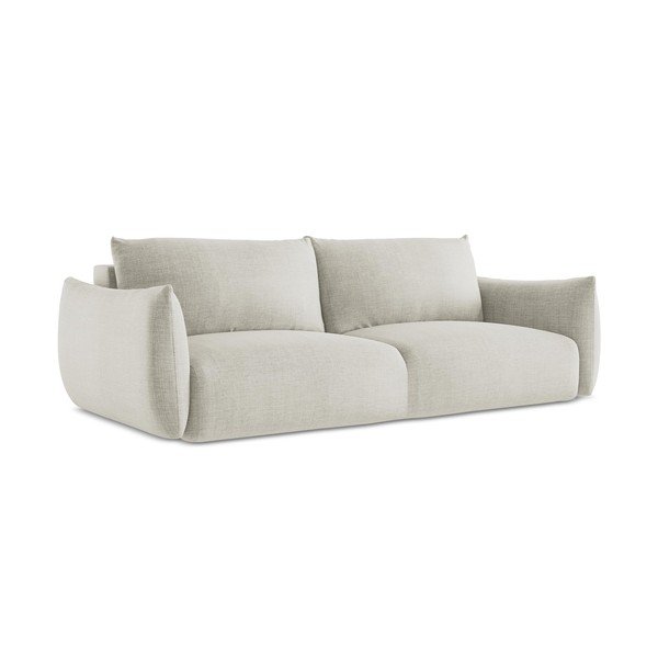 Smėlio spalvos sulankstoma sofa 230 cm Leila – Makamii-image-3