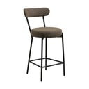 Rudos spalvos iš audinio baro taburetė (sėdynės aukštis 65 cm) Badalona – House Nordic