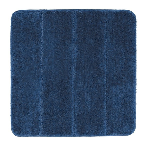Tamsiai mėlynas vonios kambario kilimėlis Wenko Steps, 55 x 65 cm