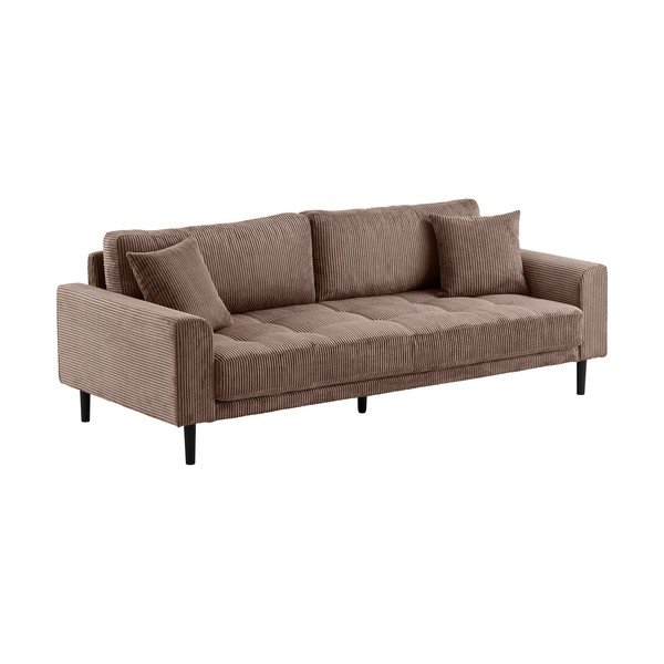 Rudos spalvos sofa iš kordinio velveto 210 cm Lido – House Nordic-image-2