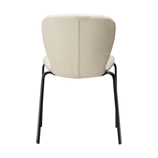 Kreminės spalvos iš audinio valgomojo kėdė Heap – DAN-FORM Denmark-image-3