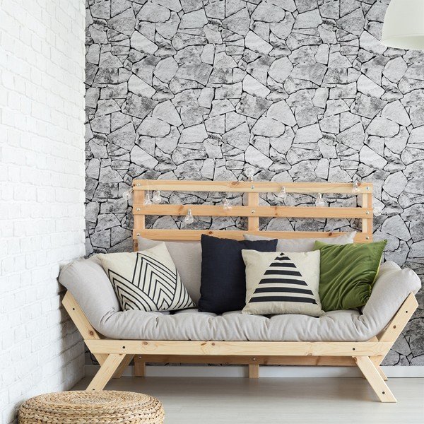 Dekoratyvinis sienų lipdukas Ambiance Stones of Iceland, 60 x 60 cm-image-1
