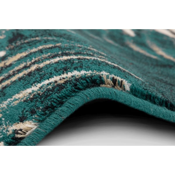 Kilimas iš vilnos smaragdinės spalvos 200x300 cm Areca – Agnella-image-2