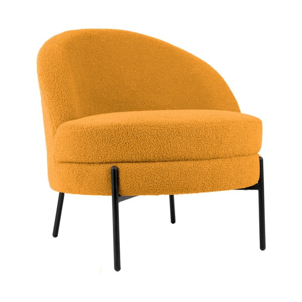 Iš boucle krėslas ochros spalvos Noble – Leitmotiv