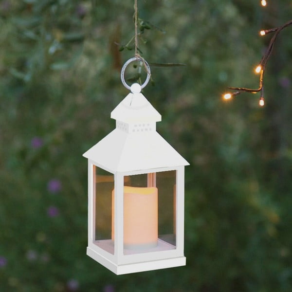 Didelis baltas dekoratyvinis LED žibintas, tinkamas naudoti lauke Tomasucci Lante-image-1