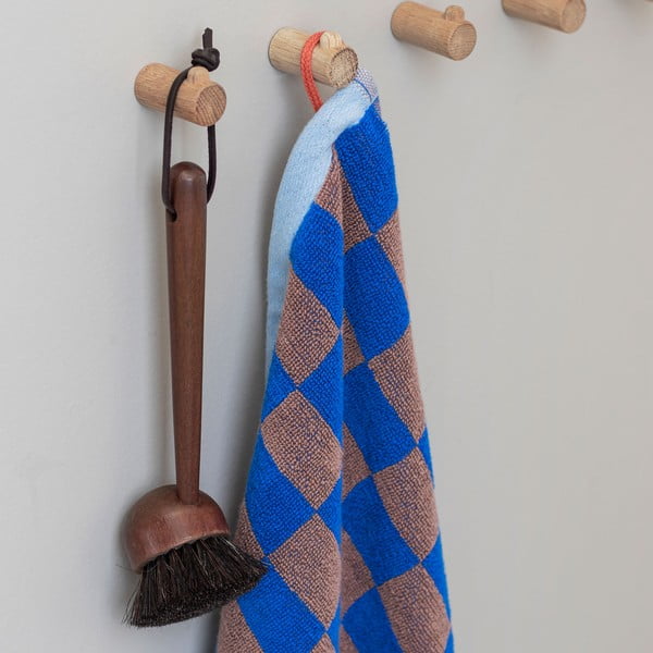 Mėlynai rudos spalvos organinės medvilnės rankšluosčiai, 2 vnt., 40x55 cm Retro - Mette Ditmer Denmark-image-3