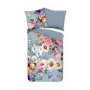 Pilkos spalvos ekologiškos medvilnės dvigulė patalynė Descanso Sunflower, 200 x 220 cm