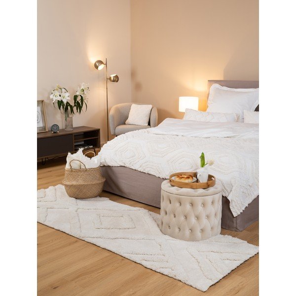 Smėlio spalvos kilimas 250x80 cm Magda - Westwing Collection-image-1