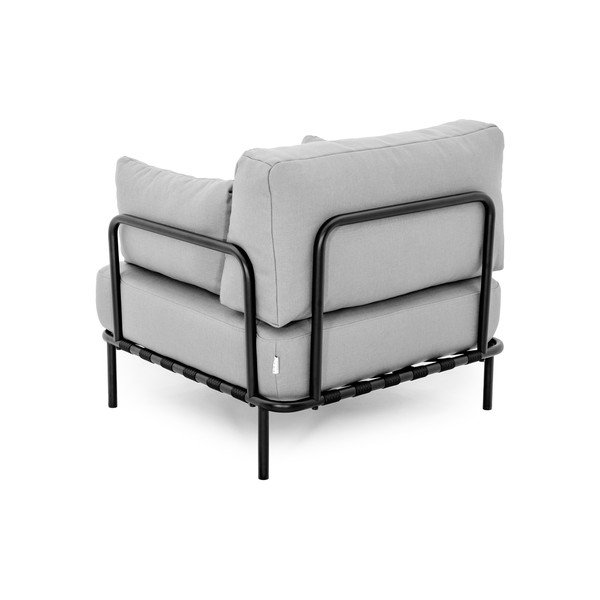 Paminkštinto audinio sodo krėslas šviesiai pilkos spalvos Salve – Sit Sit-image-4