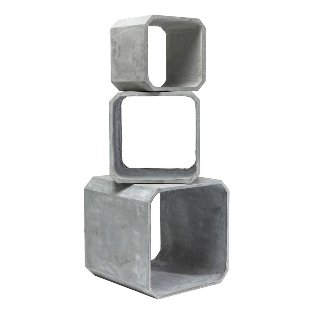 3 "Kare Design" betoninių staliukų rinkinys