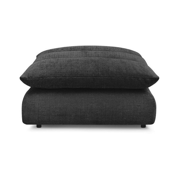 Juodos spalvos taburetė iš šenilinio audinio Neil – Bobochic Paris-image-3