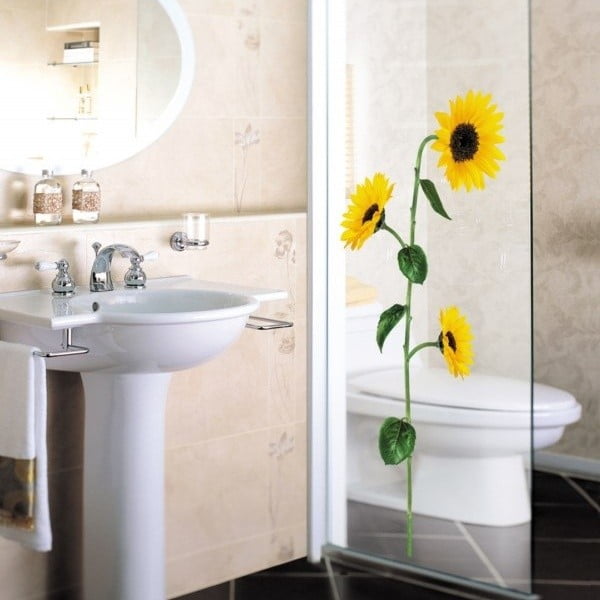 Sienų lipdukų rinkinys Ambiance Sunflowers-image-2