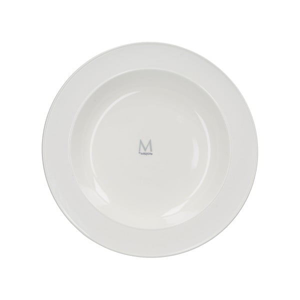 Balta porcelianinė gili lėkštė Mikasa Ridget, ø 30 cm-image-3