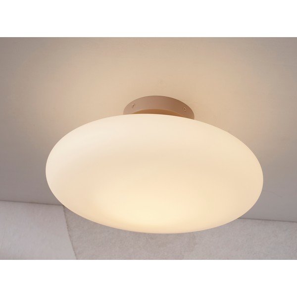 Lubinis šviestuvas kreminės spalvos ø 34 cm su stiklo gaubtu Sapporo – it's about RoMi-image-3