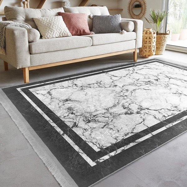 Baltai pilkas kilimas 120x180 cm - Mila Home-image-2