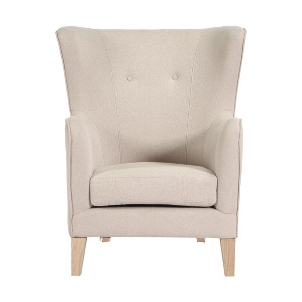 Krėslas kreminės spalvos su atlošu Campo – House Nordic-image-1