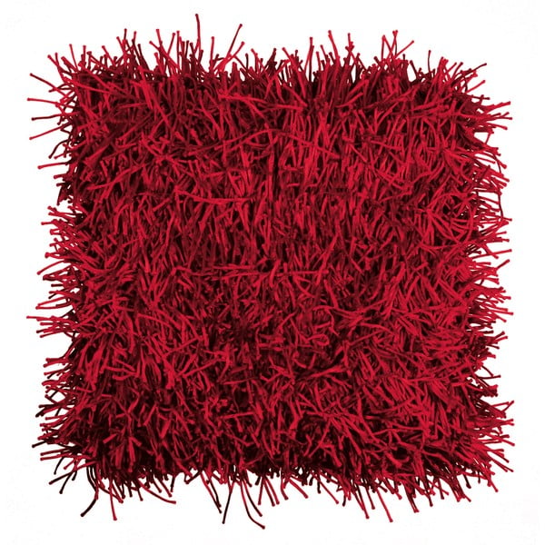 Raudona "ZicZac Micropluche" pagalvė