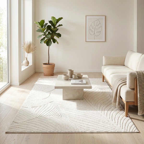 Kreminės spalvos kilimas 120x170 cm Lamina – ESTE-image-4