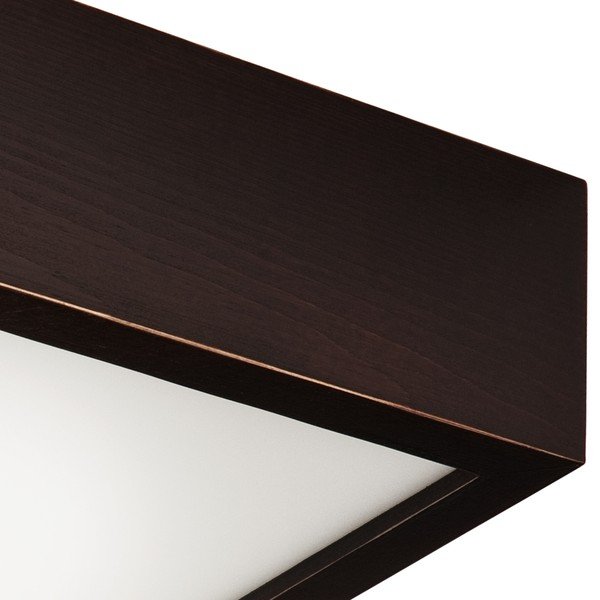 Lubinis šviestuvas tamsiai rudos spalvos 27,5x27,5 cm su stiklo gaubtu Quadro – LAMKUR-image-4