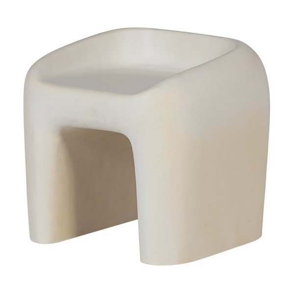 Dramblio kaulo spalvos plastikinė sodo kėdė Nivo – WOOOD