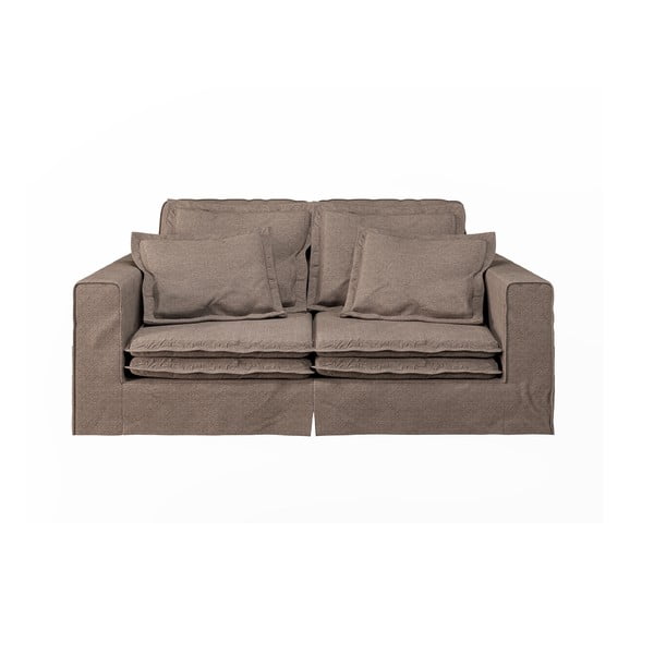 Rudos spalvos sofa 196 cm Nora – Ropez