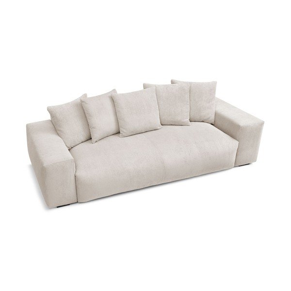 Iš kordinio velveto sofa kreminės spalvos 280 cm Voltaire – Bobochic Paris-image-3
