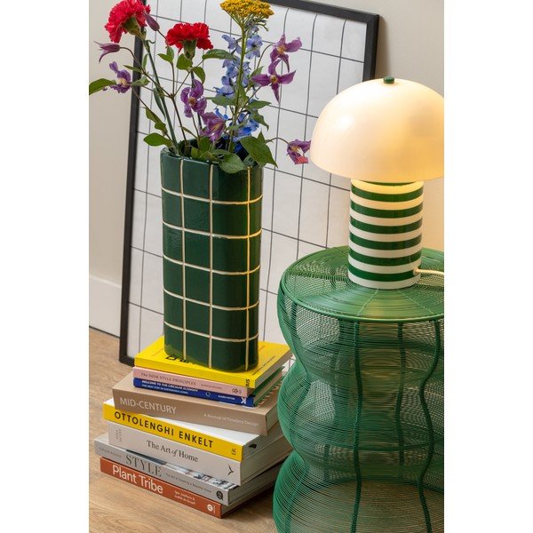 Iš metalo apvalios formos šoninis stalas ø 30 cm Cuerda Onda – Leitmotiv-image-2