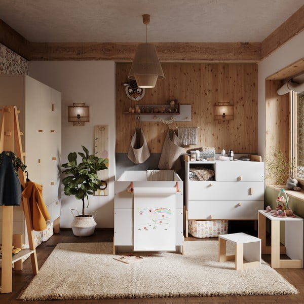 Šviesiai pilkas persirengimo stalas Cube - Pinio-image-3