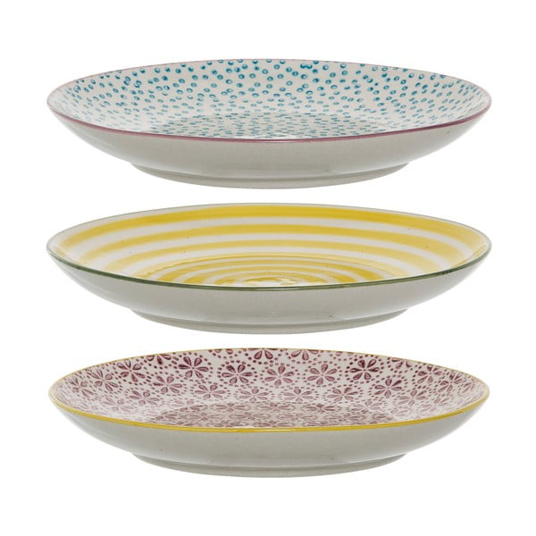 3 keraminių desertinių lėkščių rinkinys Bloomingville Patrizia, ø 16 cm-image-1