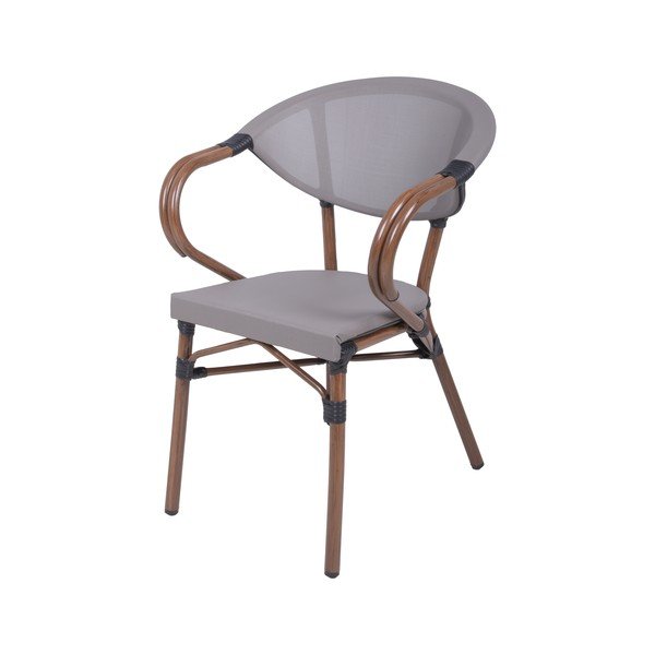 Smėlio spalvos metalinė sodo kėdė Toskana – Garden Pleasure-image-1
