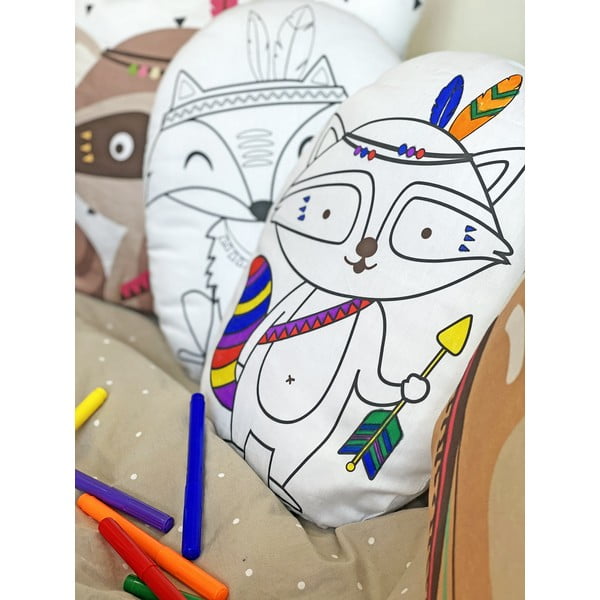 Medvilnės satino užvalkalas Butter Kings Fox Indian Racoon-image-2