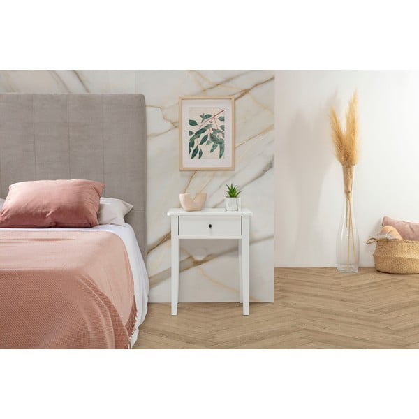 Baltos pušies medžio naktinis staliukas Bart - Marckeric-image-1