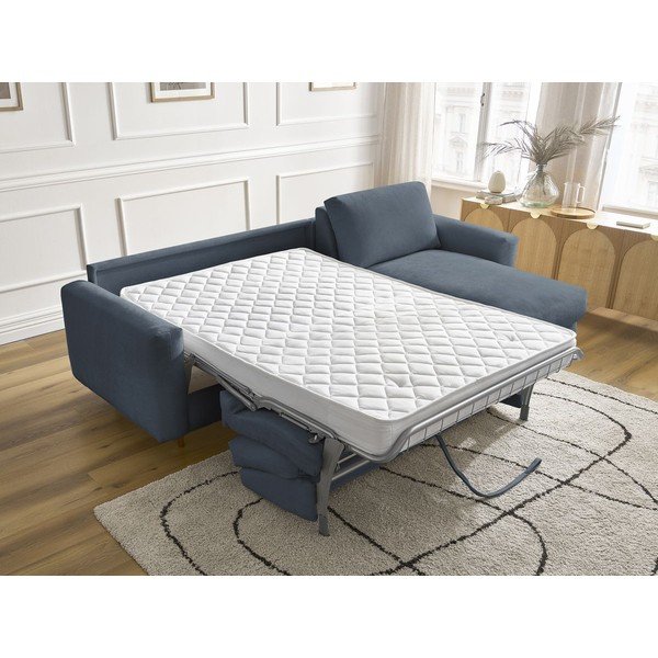 Tamsiai mėlynos spalvos kampinė sofa Nouveau Cocoone – Bobochic Paris-image-1