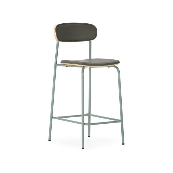 Tamsiai žalios spalvos iš audinio baro taburėtės 2 vnt. (sėdynės aukštis 65,5 cm) Saula – Marckeric