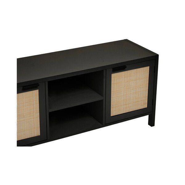Juodos spalvos TV spintelė 120x52x38 cm Sherman – Premier Housewares-image-4