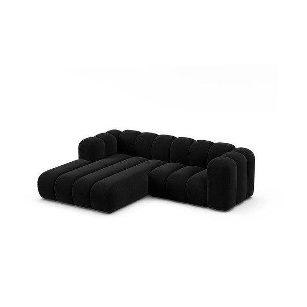 Kampinė sofa antracito spalvos (su kairiuoju kampu) Lupine – Micadoni Home-image-1