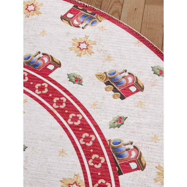 Raudonos spalvos apvalios formos kilimas su Kalėdų motyvu ø 160 cm Toy's Delight Train – Villeroy&Boch-image-3