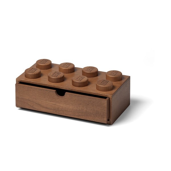 Vaikiška tamsaus beicuoto ąžuolo daiktadėžė LEGO® Wood