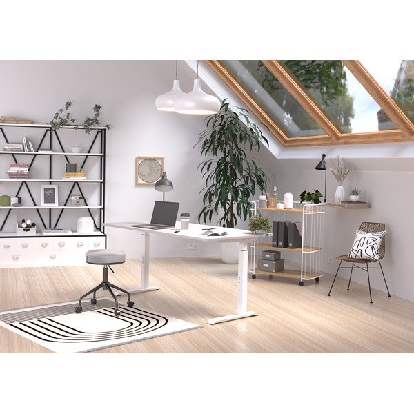 Reguliuojamas aukštis rašomasis stalas 80x160 cm Downey – Germania-image-1