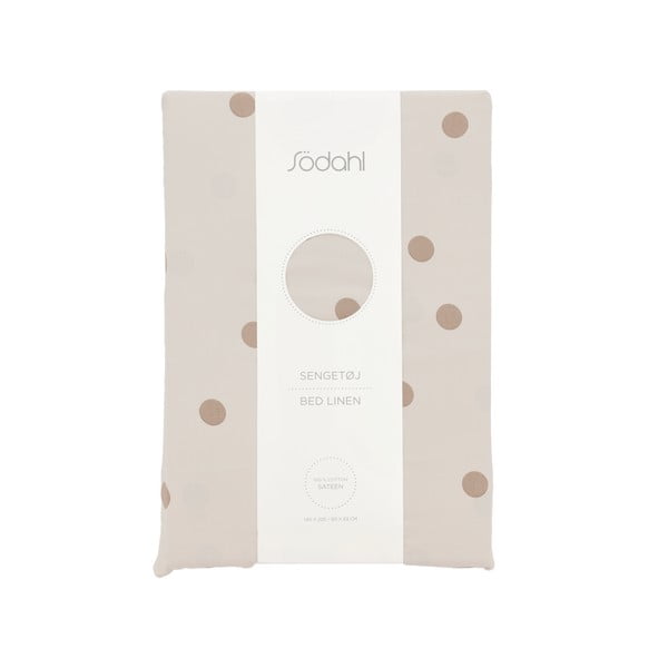 Rudos spalvos iš satino medvilnės viengulė patalynė 140x200 cm Solaris – Södahl-image-4